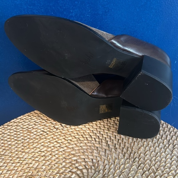 Women’s Jeffrey Campbell Heeled Brown Leather Loafers Size 10 - Picture 6 of 6